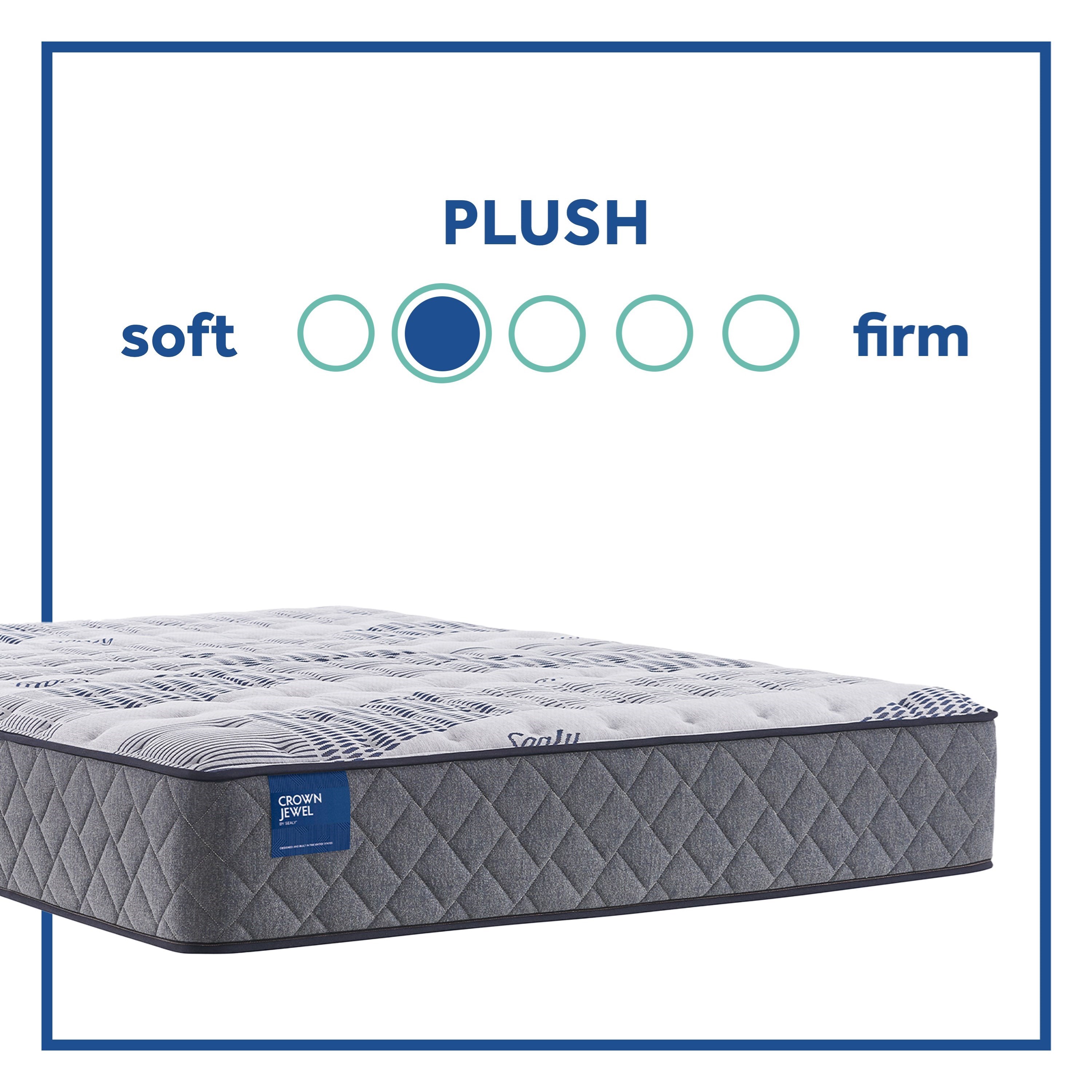 Sealy NEWHAM TIGHT TOP PLUSH 52866361 King 12" Plush Tight Top